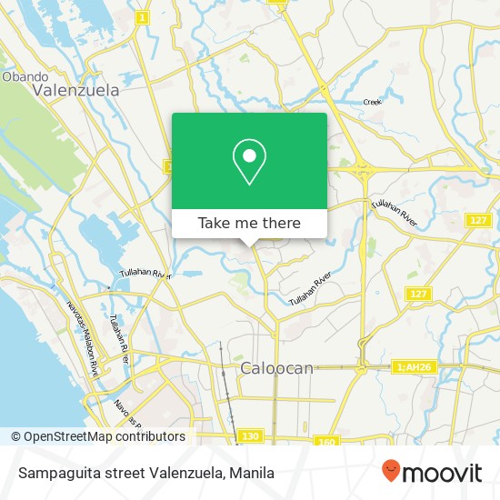 Sampaguita street Valenzuela map
