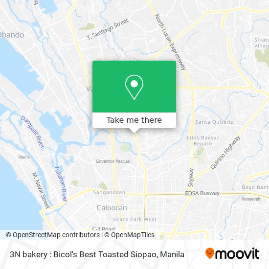 3N bakery : Bicol's Best Toasted Siopao map