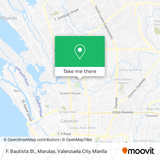 F. Bautista St., Marulas, Valenzuela City map
