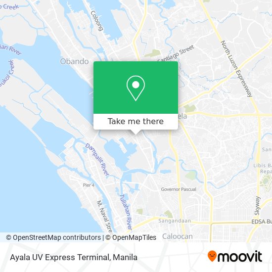 Ayala UV Express Terminal map