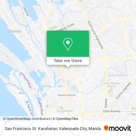 San Francisco St. Karuhatan, Valenzuela City map