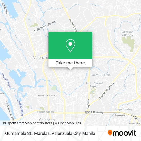 Gumamela St., Marulas, Valenzuela City map