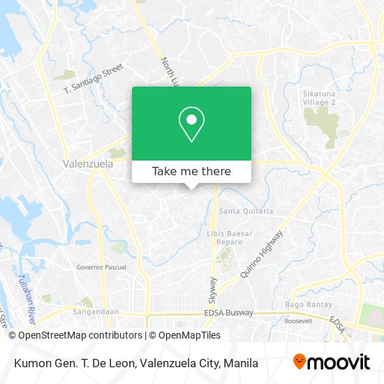 Kumon Gen. T. De Leon, Valenzuela City map