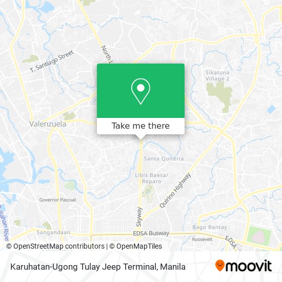 Karuhatan-Ugong Tulay Jeep Terminal map