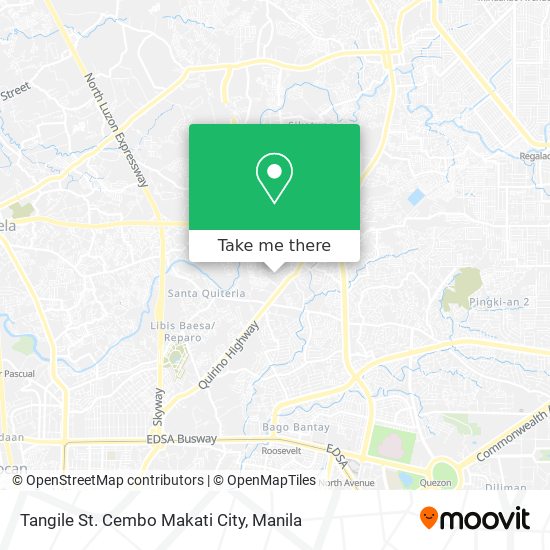 Tangile St. Cembo Makati City map