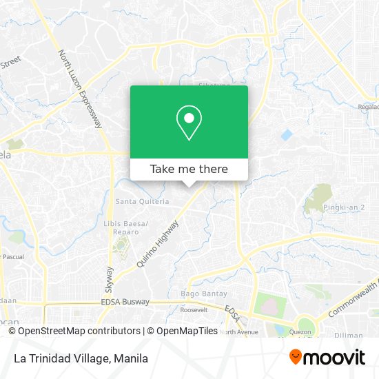 La Trinidad Village map