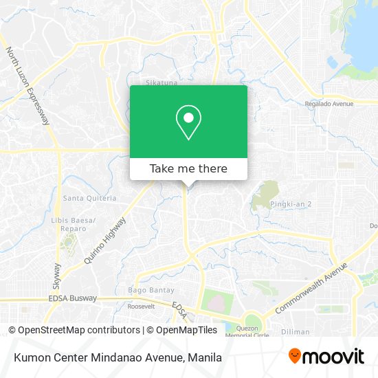 Kumon Center Mindanao Avenue map