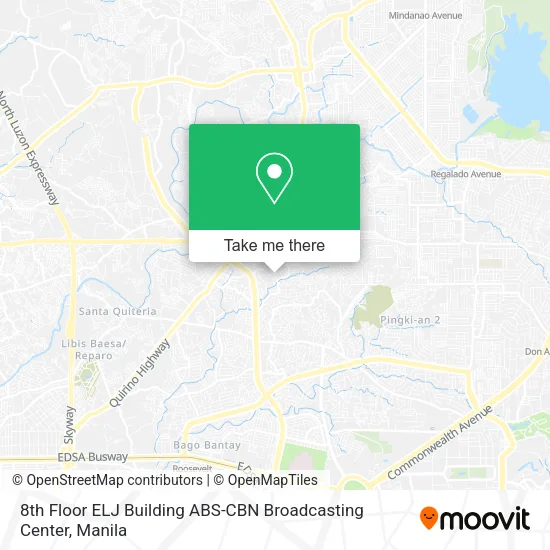 8th Floor ELJ Building ABS-CBN Broadcasting Center map
