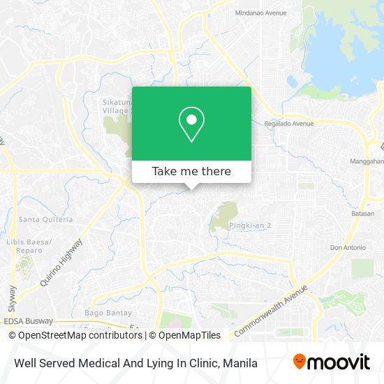 Well Served Medical And Lying In Clinic map