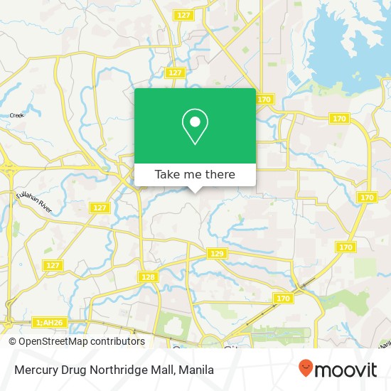 Mercury Drug Northridge Mall map
