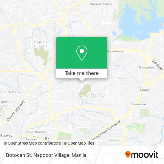 Botocan St. Napocor Village map
