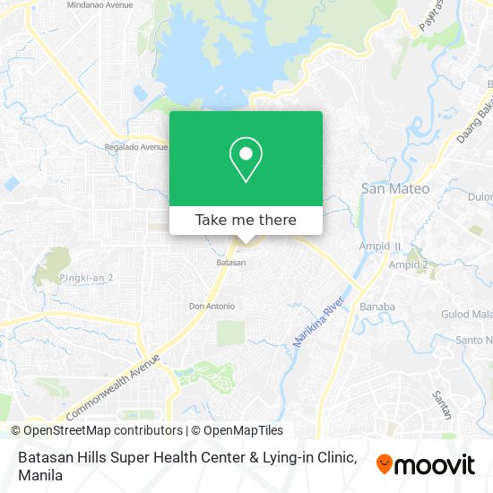 Batasan Hills Super Health Center & Lying-in Clinic map