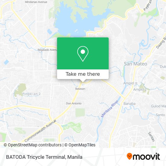 BATODA Tricycle Terminal map