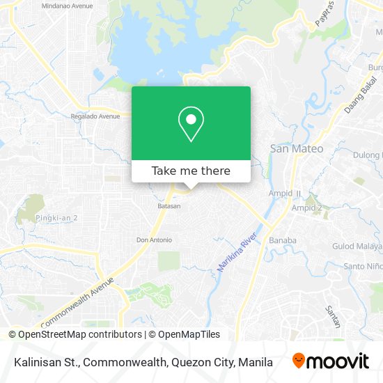 Kalinisan St., Commonwealth, Quezon City map