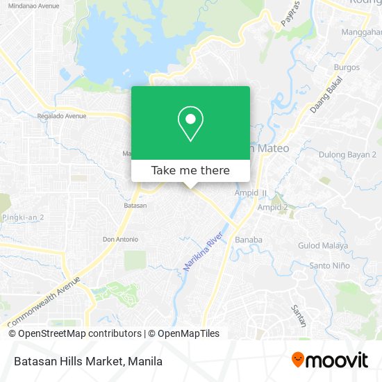 Batasan Hills Market map