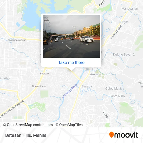 Batasan  Hills map