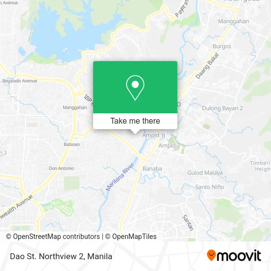 Dao St. Northview 2 map