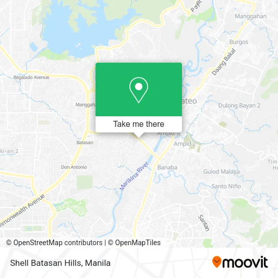 Shell Batasan Hills map