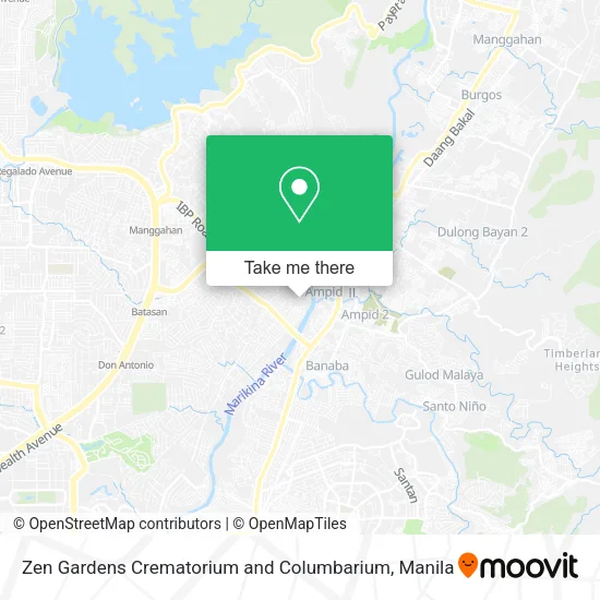 Zen Gardens Crematorium and Columbarium map