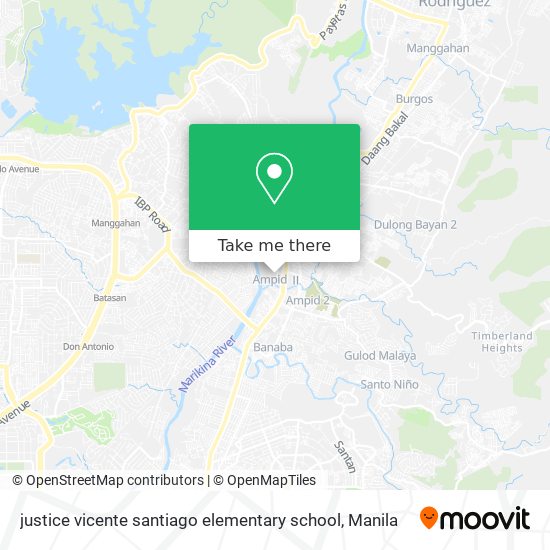 justice vicente santiago elementary school map