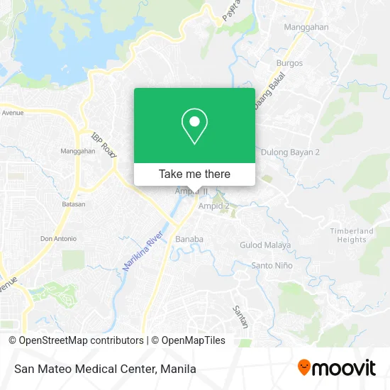 San Mateo Medical Center map