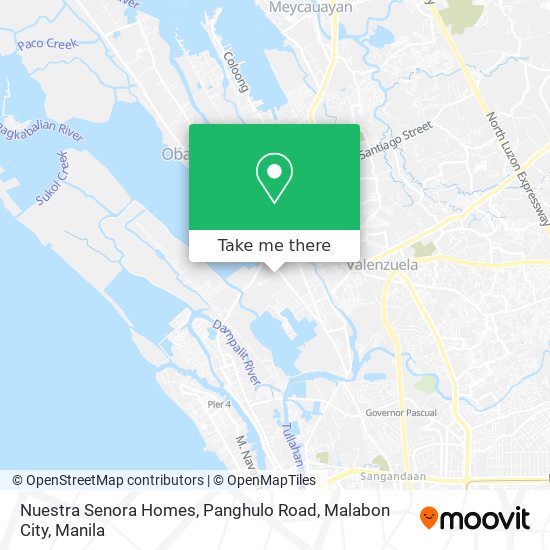 Nuestra Senora Homes, Panghulo Road, Malabon City map