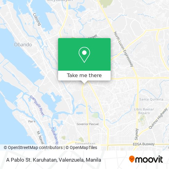 A Pablo St. Karuhatan, Valenzuela map