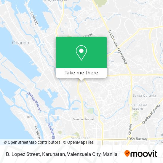 B. Lopez Street, Karuhatan, Valenzuela City map