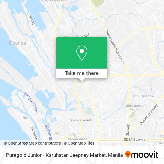Puregold Junior - Karuhatan Jeepney Market map