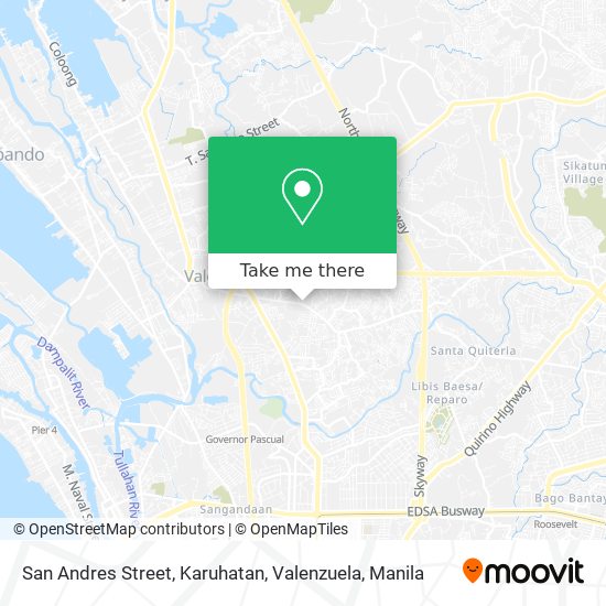 San Andres Street, Karuhatan, Valenzuela map