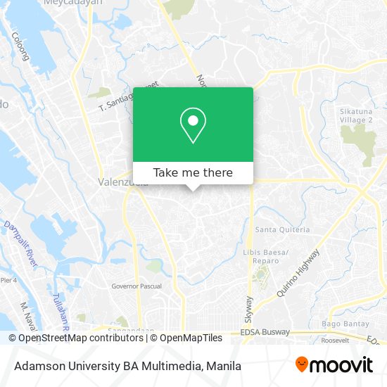 Adamson University BA Multimedia map