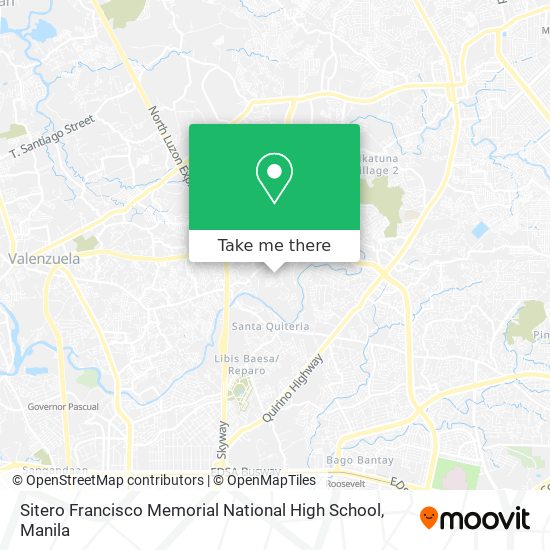Sitero Francisco Memorial National High School map