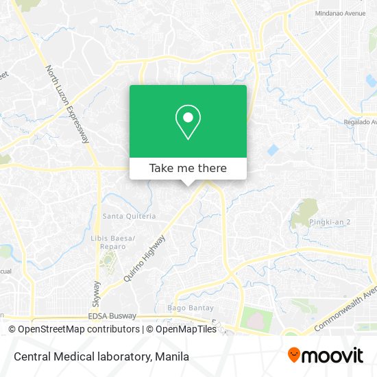 Central Medical laboratory map