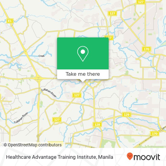 Healthcare Advantage Training Institute map