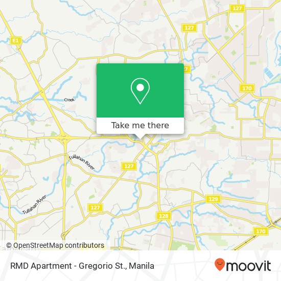 RMD Apartment - Gregorio St. map