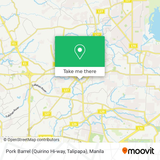 Pork Barrel (Quirino Hi-way, Talipapa) map