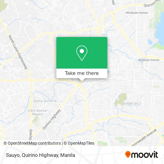 Sauyo, Quirino Highway map