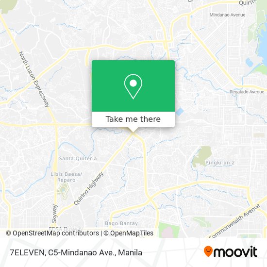 7ELEVEN, C5-Mindanao Ave. map