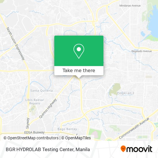 BGR HYDROLAB Testing Center map