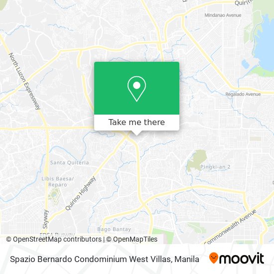 Spazio Bernardo Condominium West Villas map