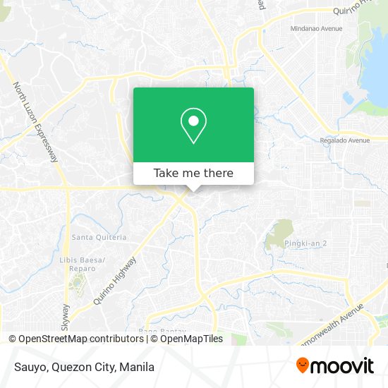 Sauyo, Quezon City map