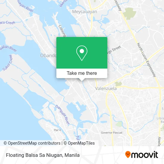Floating Balsa Sa Niugan map