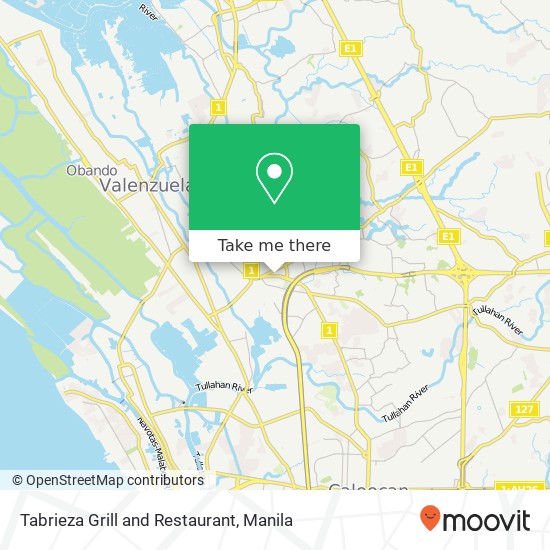 Tabrieza Grill and Restaurant map