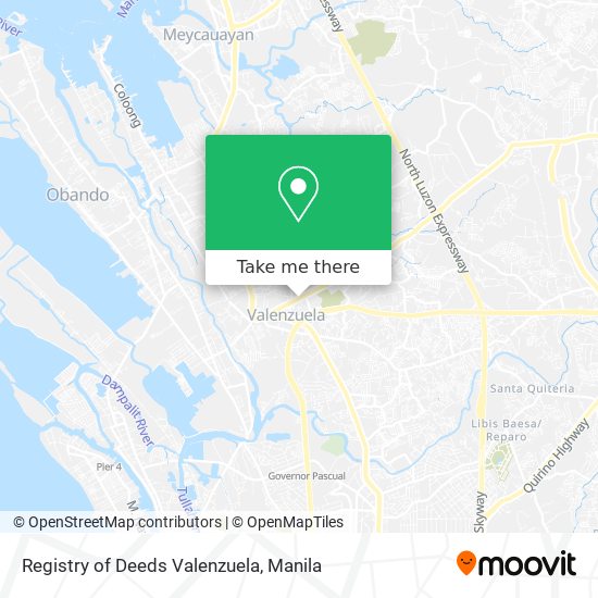 Registry of Deeds Valenzuela map