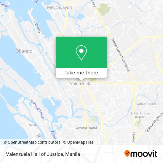 Valenzuela Hall of Justice map