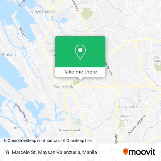G. Marcelo St. Maysan Valenzuela map