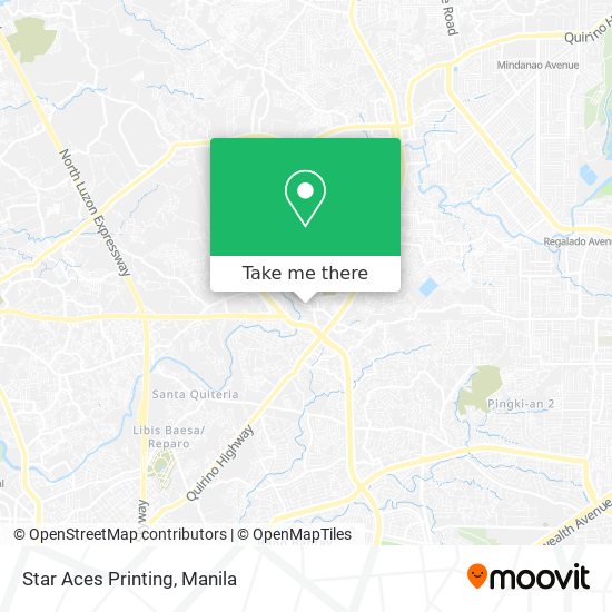 Star Aces Printing map