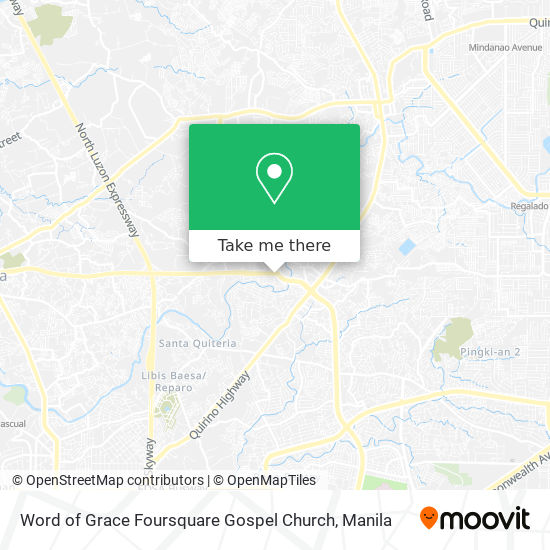 Word of Grace Foursquare Gospel Church map