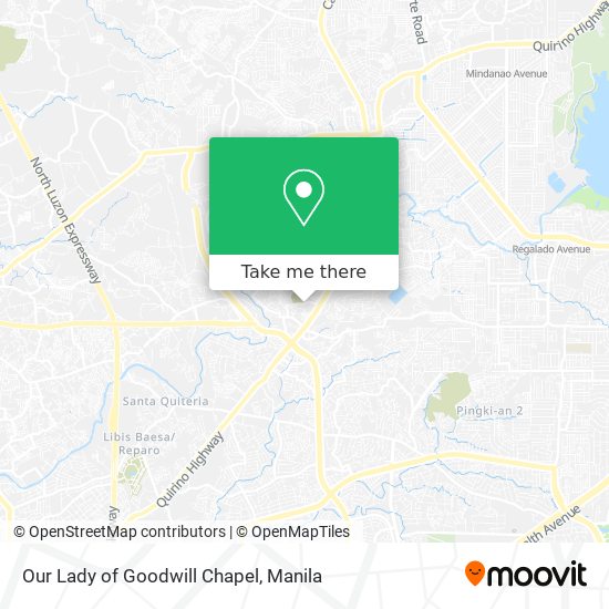 Our Lady of Goodwill Chapel map