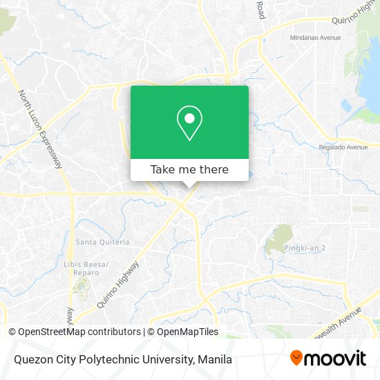 Quezon City Polytechnic University map